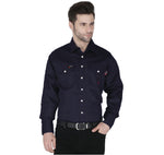 Bulk Forge FR Navy Snap Shirt MFRSLD-002 NAVY