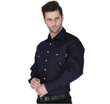 Bulk Forge FR Navy Snap Shirt MFRSLD-002 NAVY